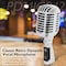 Pyle Pyle Classic Retro Dynamic Vocal Microphone, Old Vintage Style Unidirectional Mic with XLR Cable PDMICR42SL - alternate 2